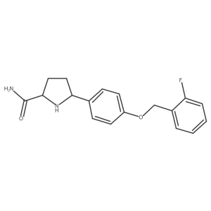 rel-(2R,5S)-5-(4-((2-Fluorobenzyl)oxy)phenyl)pyrrolidine-2-carboxamide结构式