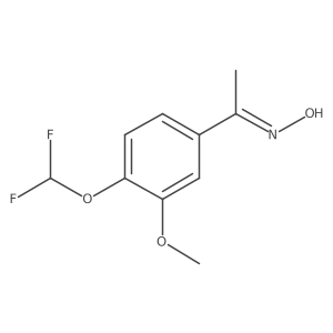 N-(1-[4-(Difluoromethoxy)-3-methoxyphenyl]ethylidene)hydroxylamine Structure