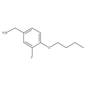 4-Butoxy-3-fluorobenzenemethanamine Structure