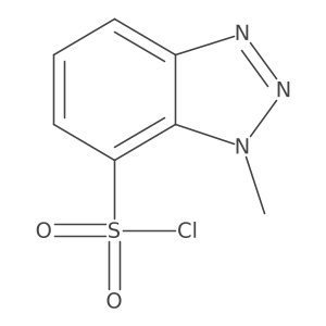 1-methyl-1H-1,2,3-benzotriazole-7-sulfonyl chloride Structure
