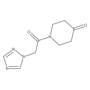 1-[2-(1H-1,2,4-triazol-1-yl)acetyl]-4-piperidinone Structure