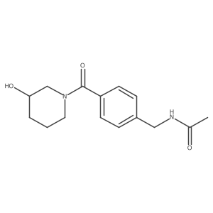 N-[[4-[(3-Hydroxy-1-piperidinyl)carbonyl]phenyl]methyl]acetamide Structure