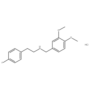N-(3,4-Dimethoxybenzyl)-2-(4-fluorophenyl)ethanamine hydrochloride Structure