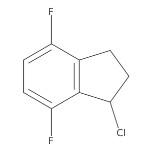 1-chloro-4,7-difluoro-2,3-dihydro-1H-indene Structure