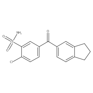 2-Chloro-5-(indane-5-carbonyl)-benzenesulfonamide结构式