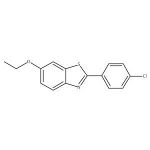 2-(4-Chlorophenyl)-6-ethoxybenzo[d]thiazole结构式