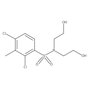 [(2,4-Dichloro-3-methylphenyl)sulfonyl]bis(2-hydroxyethyl)amine结构式