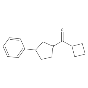 Cyclobutyl(3-phenylpyrrolidin-1-yl)methanone结构式