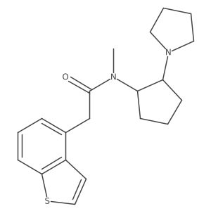 Benzo[b]thiophene-4-acetamide,n-methyl-n-[(1r,2r)-2-(1-pyrrolidinyl)cyclopentyl]-结构式
