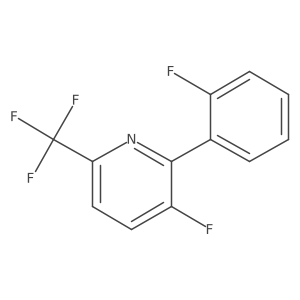 3-Fluoro-2-(2-fluorophenyl)-6-(trifluoromethyl)pyridine Structure