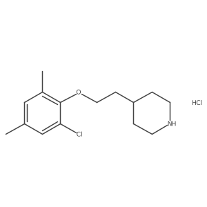 4-[2-(2-Chloro-4,6-dimethylphenoxy)ethyl]-piperidine hydrochloride Structure