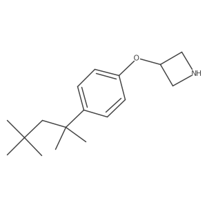 3-[4-(1,1,3,3-Tetramethylbutyl)phenoxy]azetidine结构式