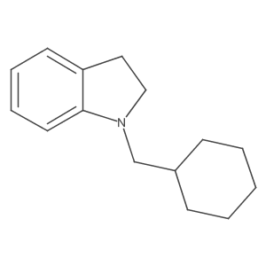 1-(cyclohexylmethyl)-2,3-dihydro-1H-indole结构式