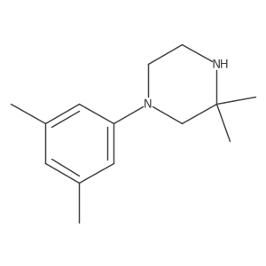 1-(3,5-Dimethylphenyl)-3,3-dimethylpiperazine Structure