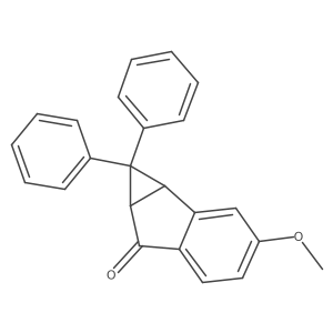 1a,6a-Dihydro-3-methoxy-1,1-diphenylcycloprop[a]inden-6(1H)-one结构式