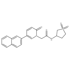 N-(1,1-dioxidotetrahydrothiophen-3-yl)-2-(3-(naphthalen-2-yl)-6-oxopyridazin-1(6H)-yl)acetamide Structure