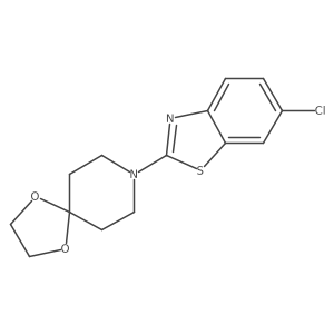 8-(6-Chloro-1,3-benzothiazol-2-yl)-1,4-dioxa-8-azaspiro[4.5]decane结构式