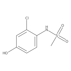 N-(2-Chloro-4-hydroxyphenyl)methanesulfonamide Structure