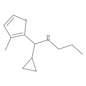 I+/--Cyclopropyl-3-methyl-N-propyl-2-thiophenemethanamine Structure