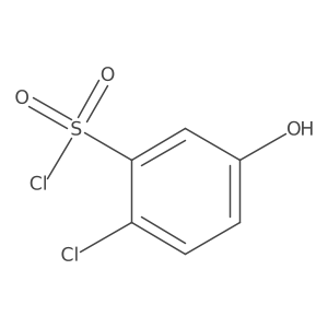 2-Chloro-5-hydroxybenzenesulfonyl chloride Structure