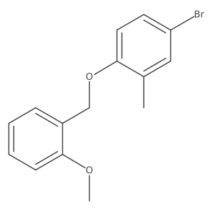 4-Bromo-1-((2-methoxybenzyl)oxy)-2-methylbenzene Structure