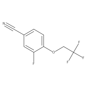 3-Fluoro-4-(2,2,2-trifluoroethoxy)benzonitrile结构式