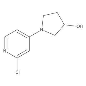 1-(2-Chloropyridin-4-yl)pyrrolidin-3-ol结构式
