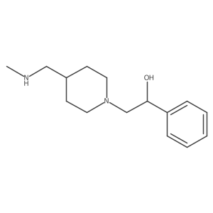 2-{4-[(Methylamino)methyl]piperidin-1-yl}-1-phenylethan-1-ol Structure