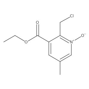 2-(Chloromethyl)-3-(ethoxycarbonyl)-5-methylpyridine 1-oxide结构式