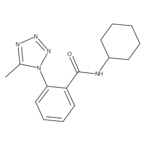N-cyclohexyl-2-(5-methyl-1H-tetrazol-1-yl)benzamide Structure