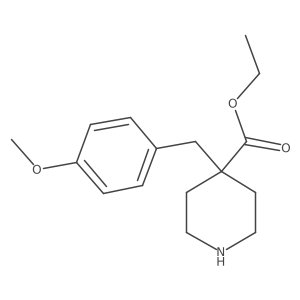 Ethyl 4-(4-methoxybenzyl)piperidine-4-carboxylate Structure