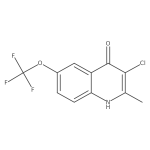 3-Chloro-4-hydroxy-2-methyl-6-(trifluoromethoxy)quinoline Structure