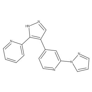 2-pyrazol-1-yl-4-(5-pyridin-2-yl-1H-pyrazol-4-yl)pyridine Structure