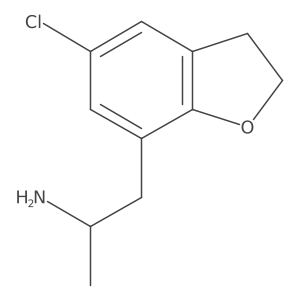 7-Benzofuranethanamine, 5-chloro-2,3-dihydro-I+/--methyl- Structure