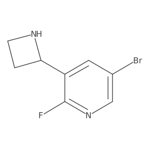 3-(Azetidin-2-yl)-5-bromo-2-fluoropyridine结构式