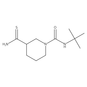 1-Piperidinecarboxamide, 3-(aminothioxomethyl)-N-(1,1-dimethylethyl)-结构式