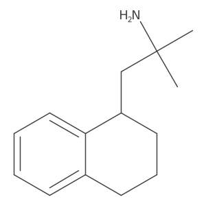 2-Methyl-1-(1,2,3,4-tetrahydronaphthalen-1-yl)propan-2-amine结构式