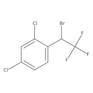 1-(1-Bromo-2,2,2-trifluoroethyl)-2,4-dichlorobenzene结构式