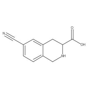 6-cyano-1,2,3,4-tetrahydroisoquinoline-3-carboxylic acid Structure
