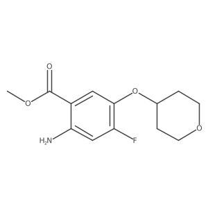Methyl 2-amino-4-fluoro-5-(oxan-4-yloxy)benzoate Structure