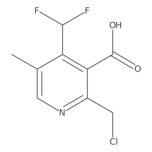 2-(Chloromethyl)-4-(difluoromethyl)-5-methylpyridine-3-carboxylic acid Structure