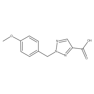 2-(4-Methoxybenzyl)-2H-1,2,3-triazole-4-carboxylic acid结构式