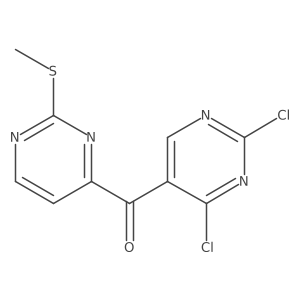 (2,4-Dichloro-pyrimidin-5-yl)-(2-methylsulfanyl-pyrimidin-4-yl)-methanone结构式