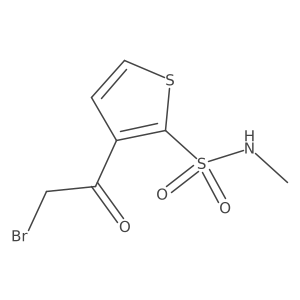 n-Methyl-3-bromoacetyl-2-thiophenesulfonamide结构式