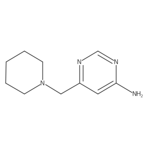 6-(1-Piperidinylmethyl)-4-pyrimidinamine结构式