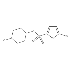 5-bromo-N-((1r,4r)-4-hydroxycyclohexyl)thiophene-2-sulfonamide Structure