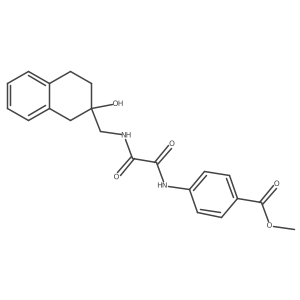 Methyl 4-(2-(((2-hydroxy-1,2,3,4-tetrahydronaphthalen-2-yl)methyl)amino)-2-oxoacetamido)benzoate结构式