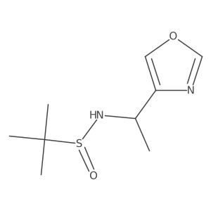 2-Methyl-N-[1-(4-oxazolyl)ethyl]-2-propanesulfinamide Structure
