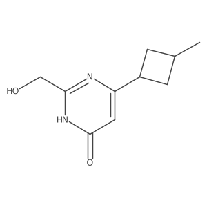 4(3H)-Pyrimidinone, 2-(hydroxymethyl)-6-(3-methylcyclobutyl)-结构式