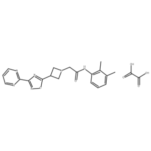 N-(2,3-dimethylphenyl)-2-(3-(3-(pyrimidin-2-yl)-1,2,4-oxadiazol-5-yl)azetidin-1-yl)acetamide oxalate Structure